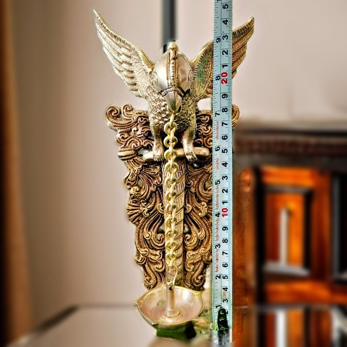 Antique Brass Elegant Wall hanging Parrot Diya | Handcrafted Beauty | Traditional Hanging Lamp