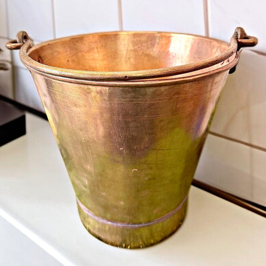 Antique Brass Bucket