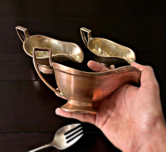 Antique Brass Gravy Boats | Beautiful Pittal Sauce Pans