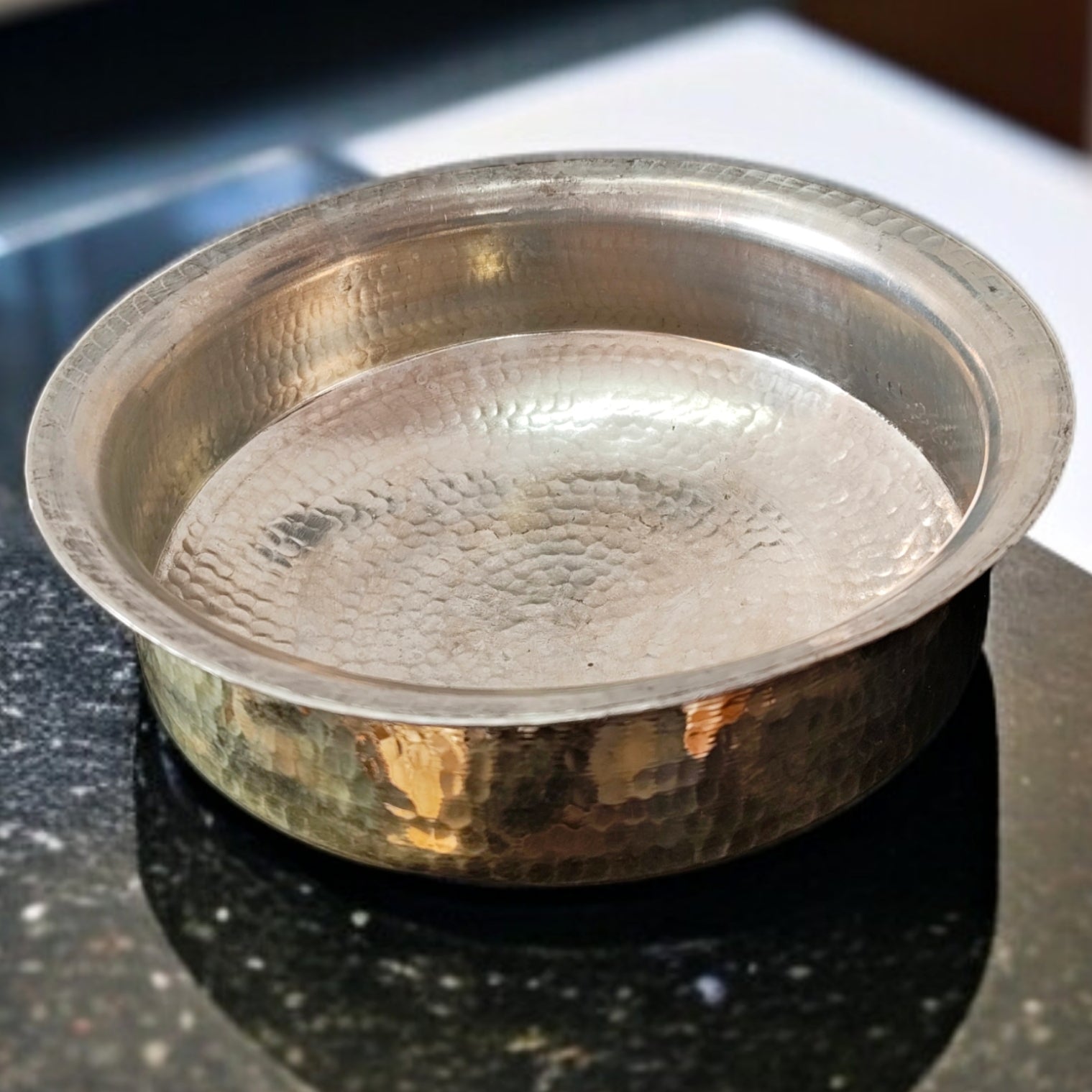 Brass Vintage Big Biryani Deg - Bombay Antiques Approved - Bombay Antiques
