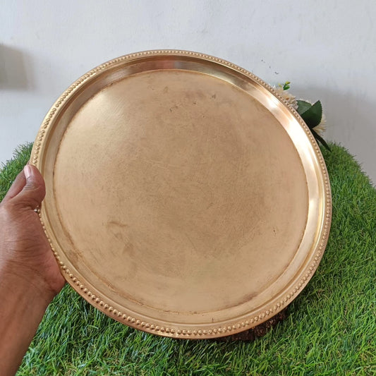 Vintage Brass Big Size Plate