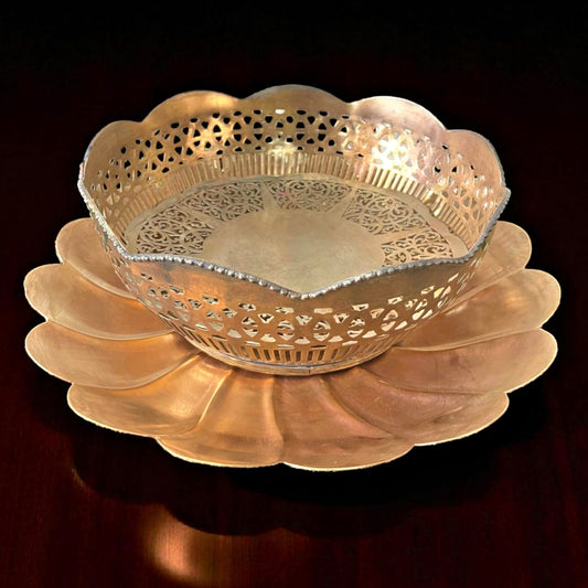 Antique Brass Serving Bowls Set of 3 | Traditional Kitchen & Decor