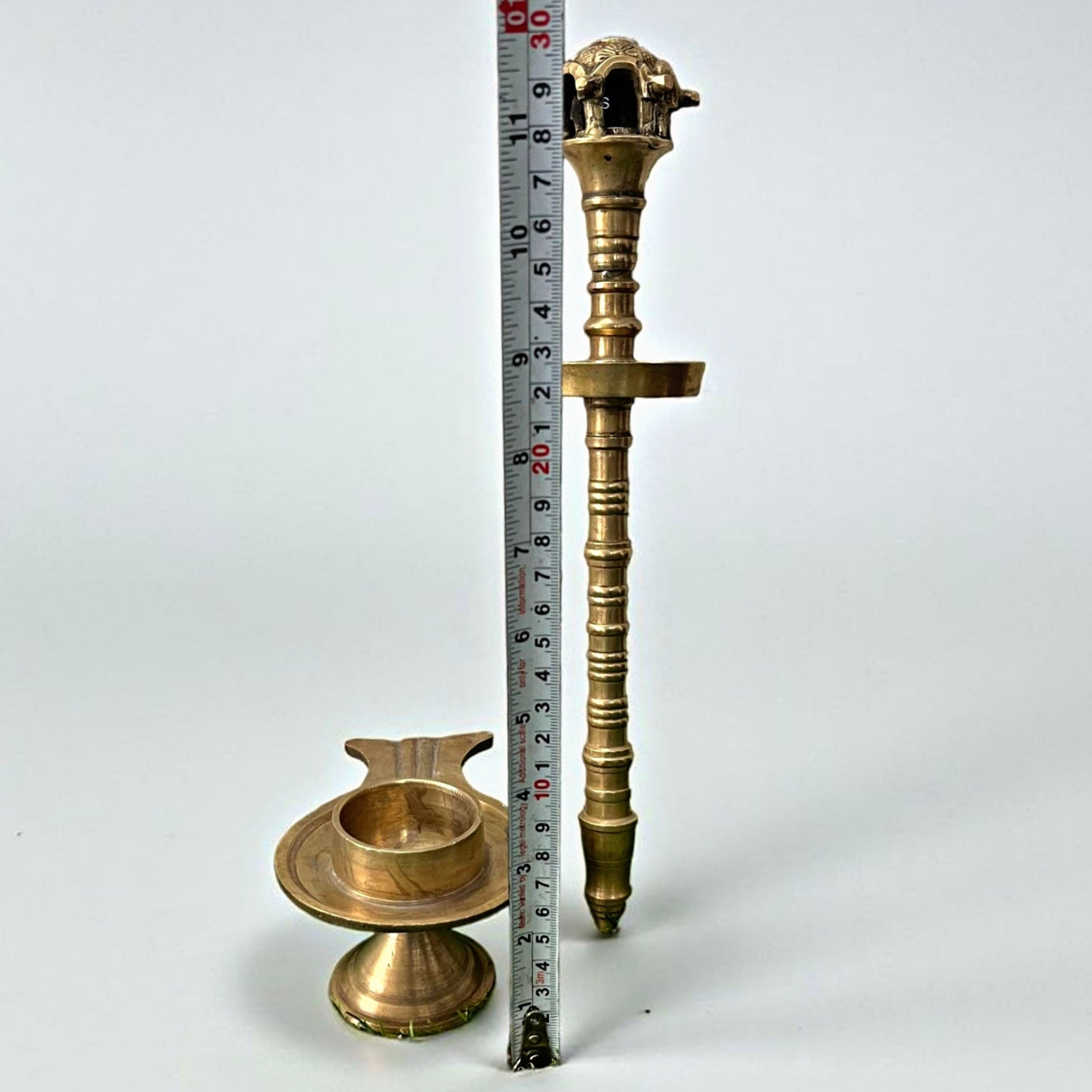 Antique Brass Candle Holders in Pair | Traditional Home Décor Accent