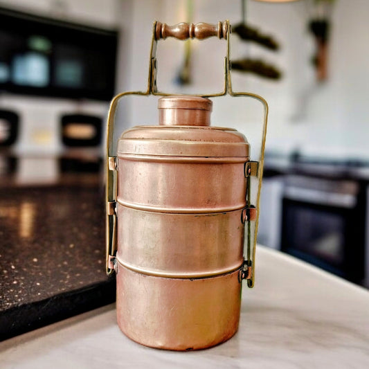 Antique Brass Tiffin Box