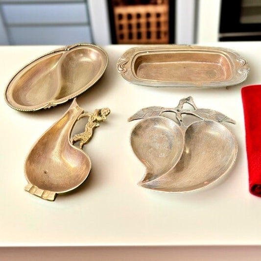 Antique Brass Serving Set | Pital Tableware Collection | Brass Utensil Set