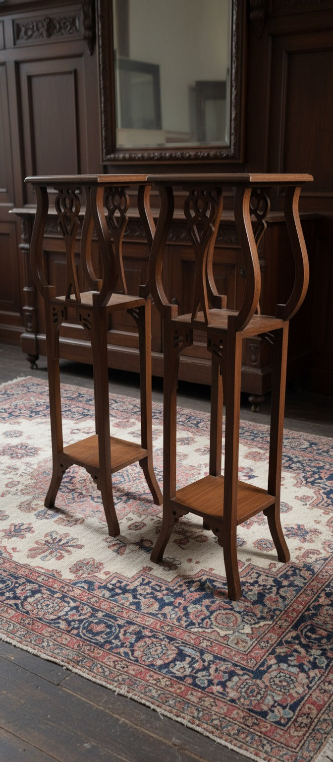 1999 Teakwood Pair | Traditional Wooden Furniture