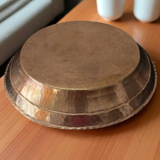 Antique Brass Parat | Pital Traditional Utility Plate