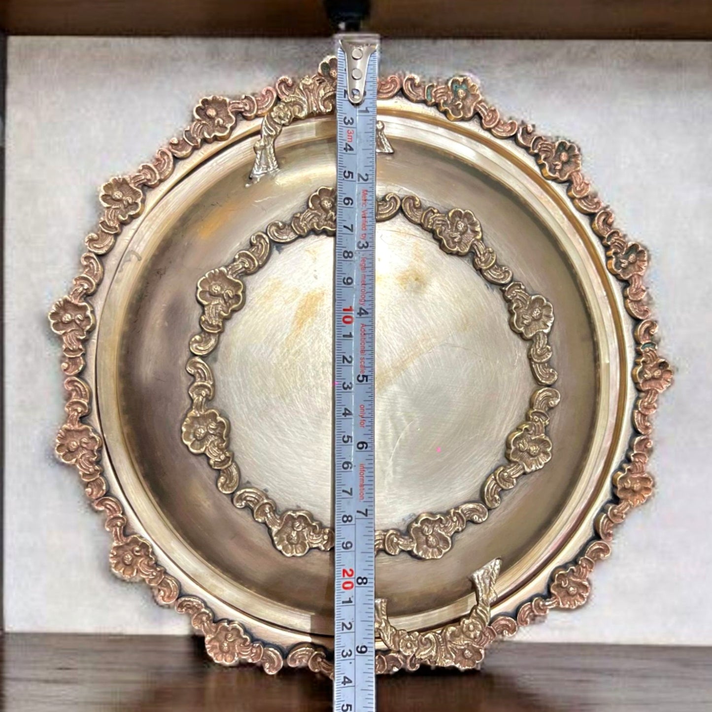 Antique Brass Serving Dish with Spoon | Pital Traditional Kitchenware