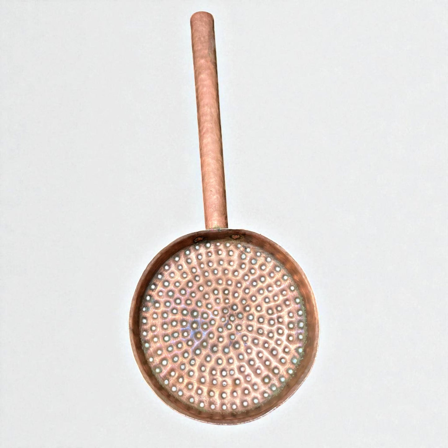 Antique Copper Strainer | Traditional Skimmer Utensil