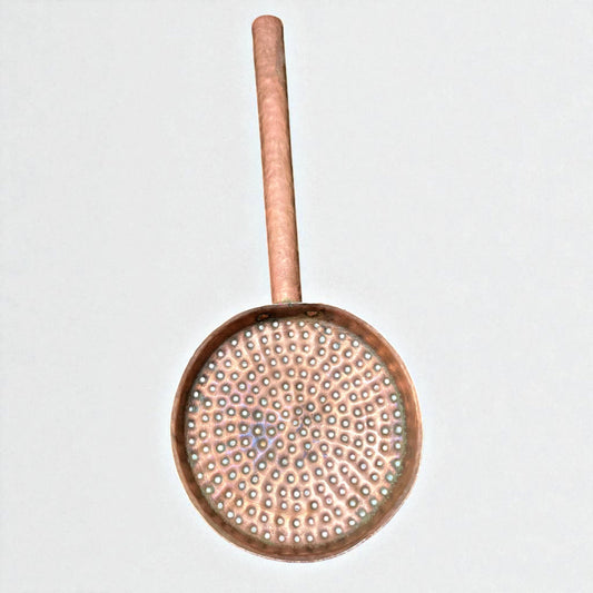 Antique Copper Strainer | Traditional Skimmer Utensil