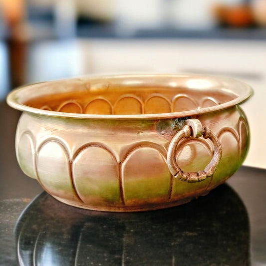 Antique Brass Urli | Classic Décor Bowl | Traditional Item for Living Room | Open Space