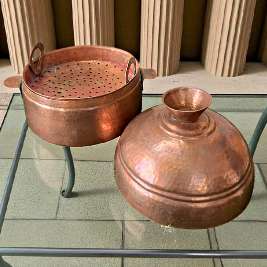 Antique Copper Modak Patra | Traditional Cooking Vessel