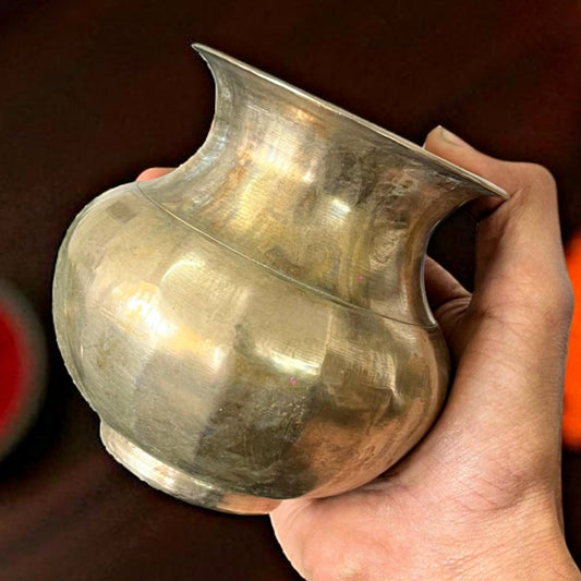 Antique Bronze Kalash in Pair | Traditional Storage & Decor Vessel