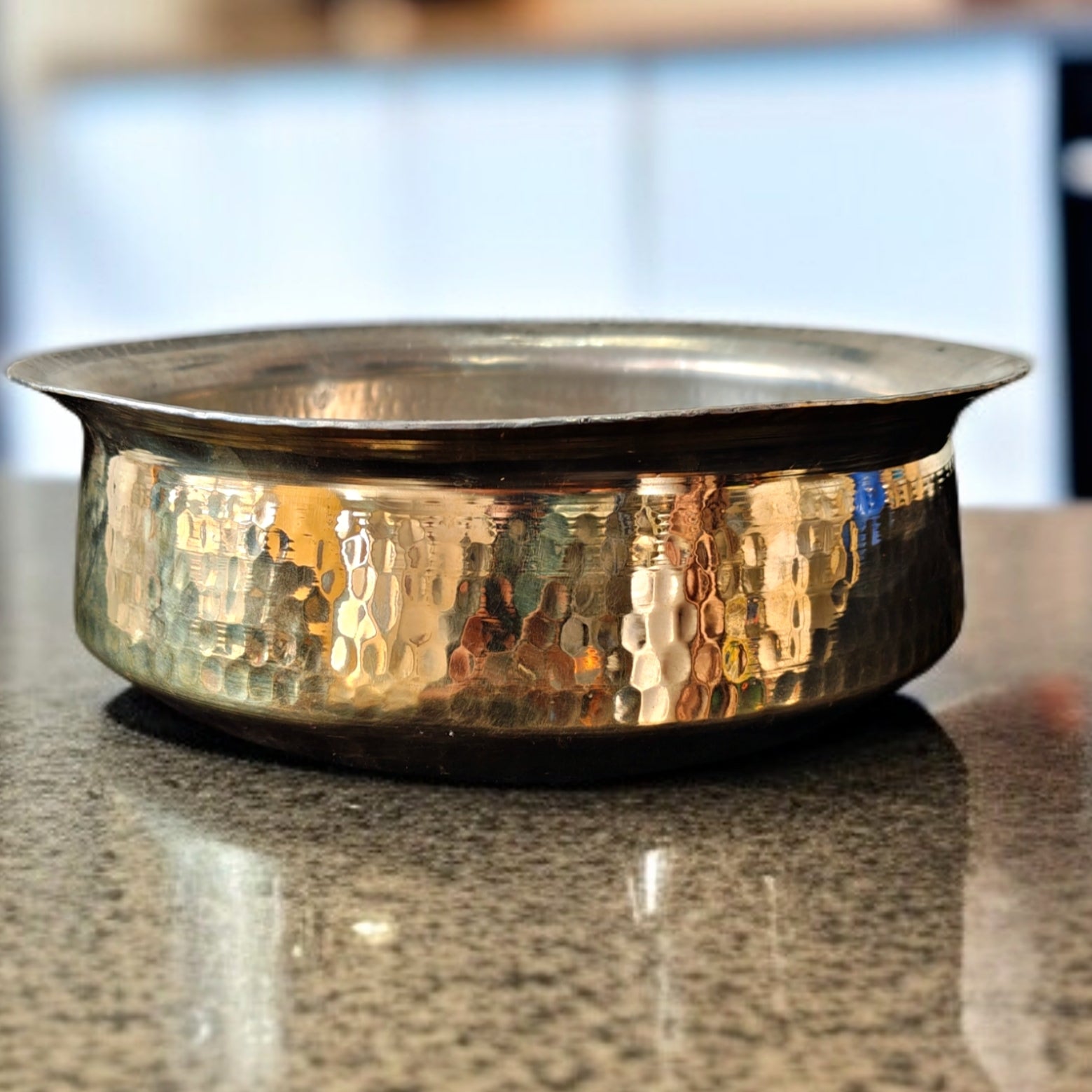 Brass Vintage Big Biryani Deg - Bombay Antiques Approved - Bombay Antiques