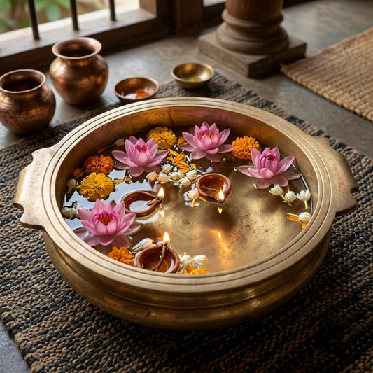 Antique Peetal Urli | Brass Decorative Bowl | Made in 1985