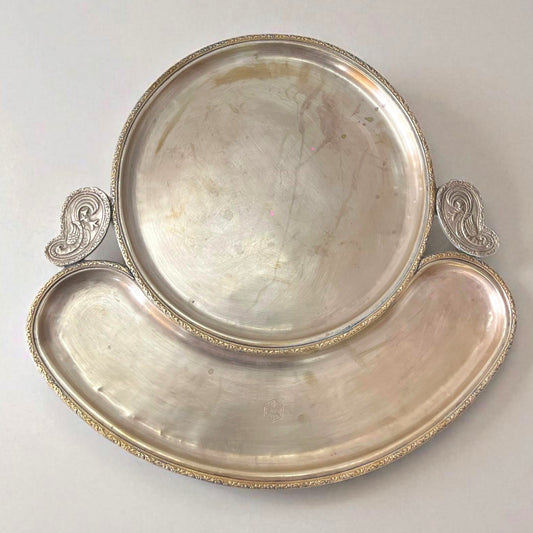 Antique Brass Serving Thali | Pital Traditional Dining Plate
