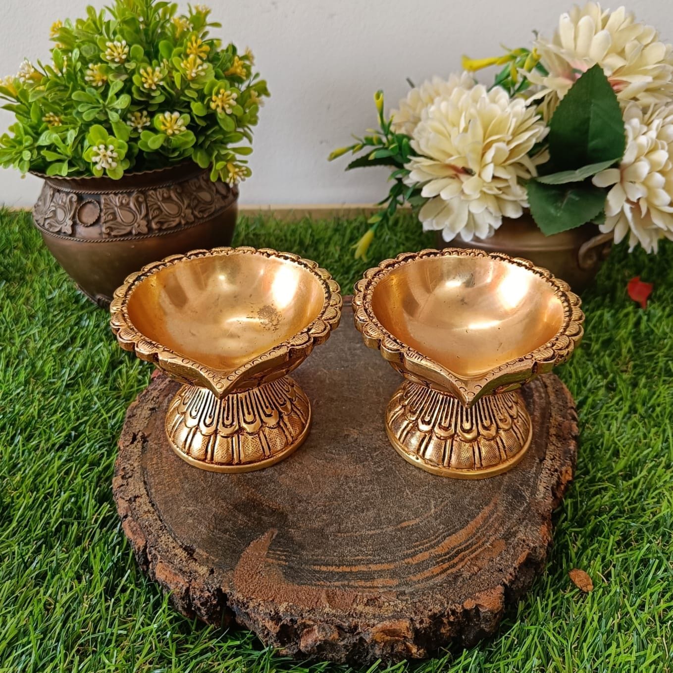 Vintage Brass Diya in Pair 🔥