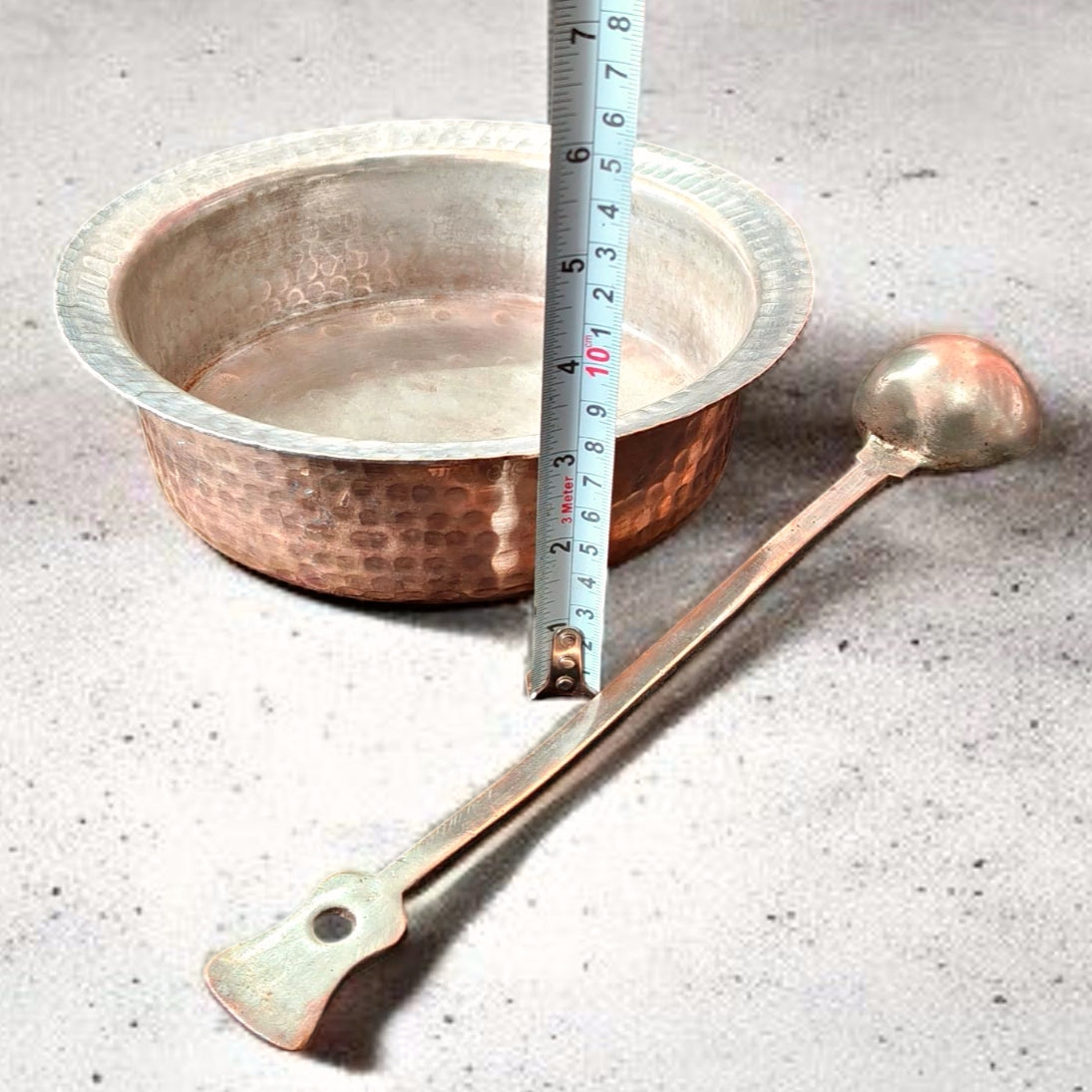 Antique Brass Deg with Ladle | Pital Traditional Cooking Vessel