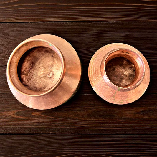 Antique Copper Kalash in Pair | Traditional Water Pots & Heritage Decor