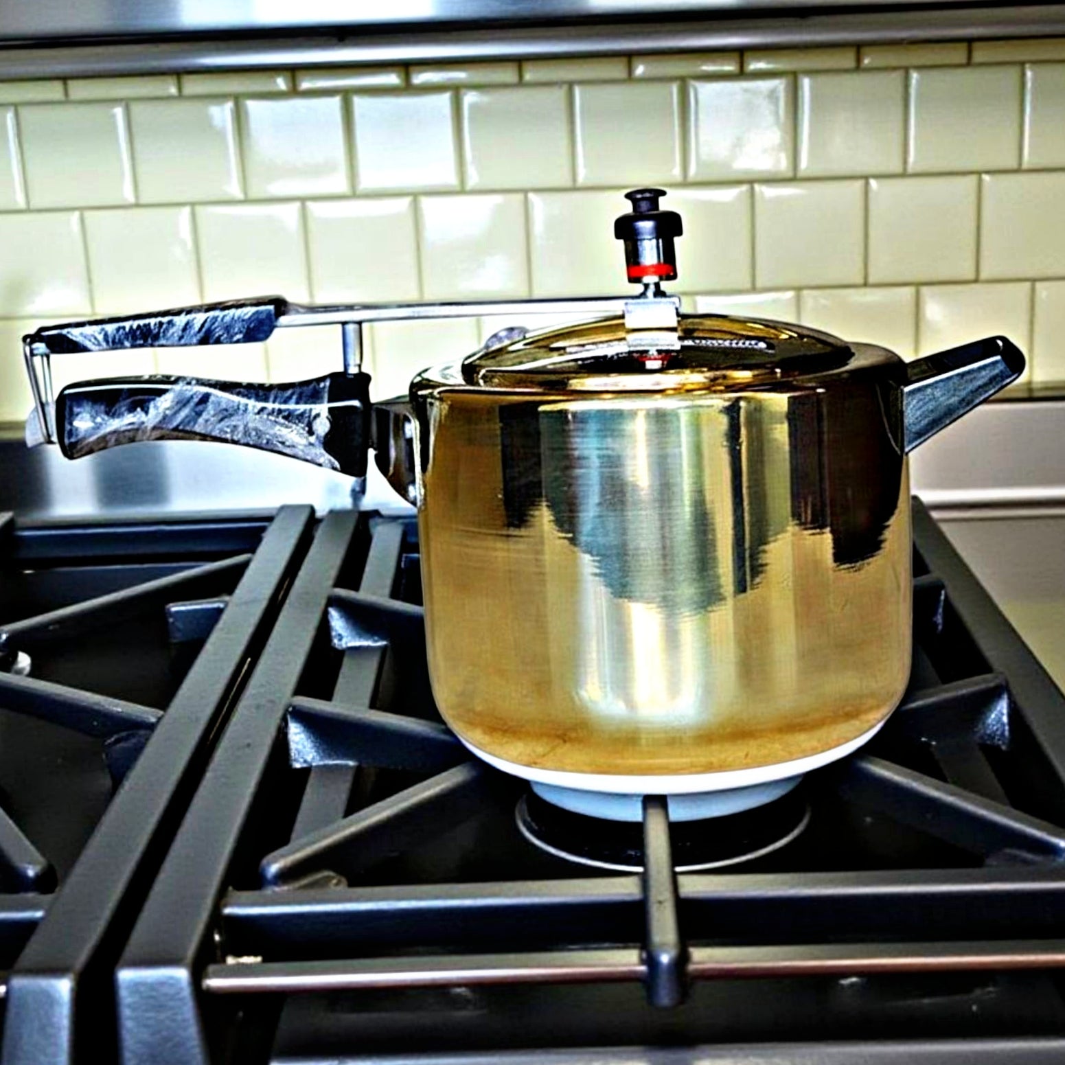 Brand New Brass Cooker (Kalai Coated) – 3L, Heavy & Durable Traditional Vessel - Bombay Antiques