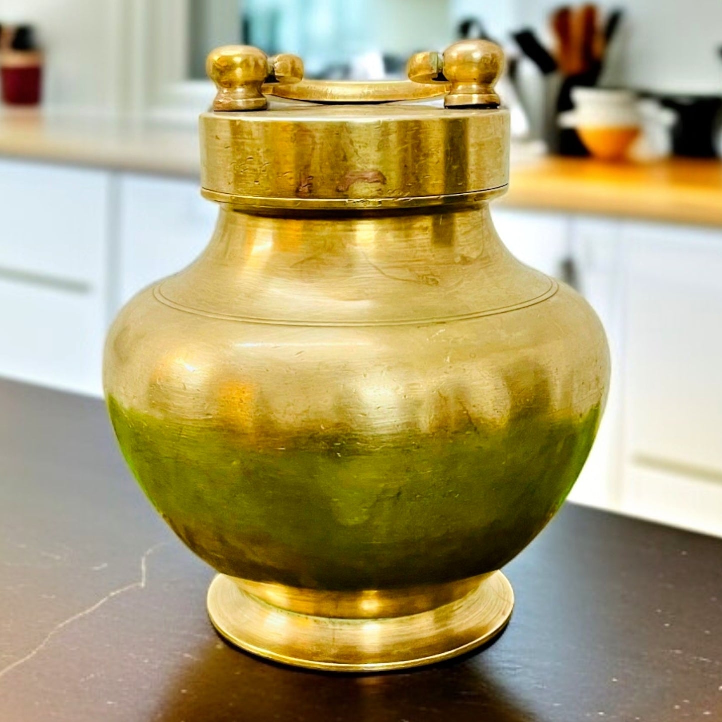 Antique Gangajal Kalash | With Inner Glass | Traditional Ritual Lota