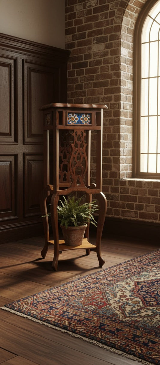 1990 Antique Teakwood Table | Traditional Wooden Furniture