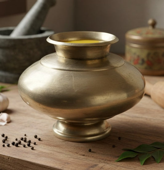 Antique German Silver Kalash 1L | Decorative Metal Vessel | Made in 1973